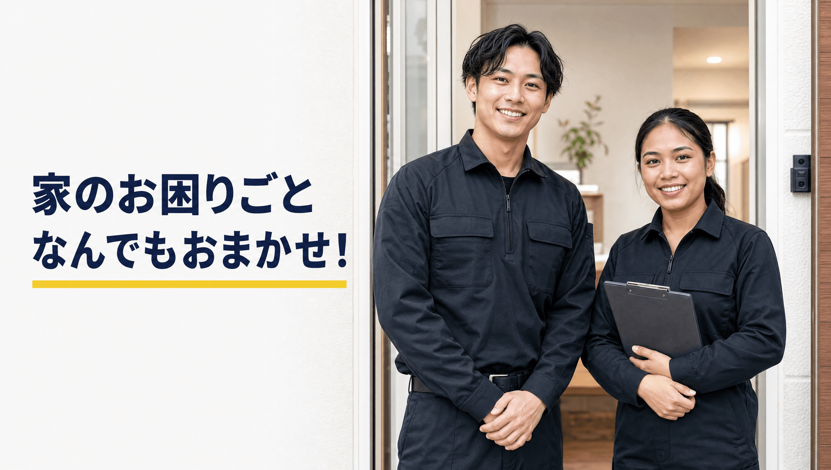 家のお困りごと、なんでもおまかせ — 日英バイリンガル対応スタッフ